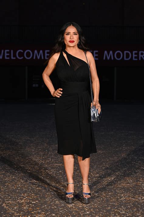 salma hayek gold gucci shoes|Salma Hayek Wears Gucci Platform Sandals at Gucci LA Party.